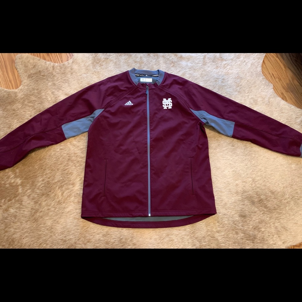 adidas Mississippi State Full Zip Bomber Jacket